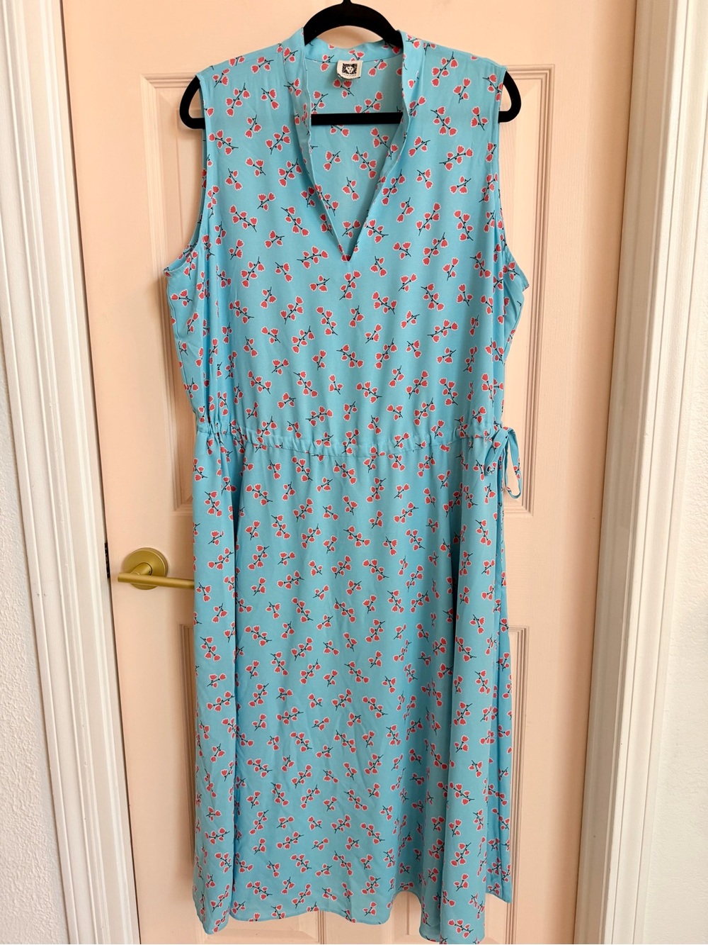 Blue floral Anne Klein dress
